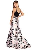 Esme Formal Floral Trumpet Dress