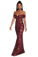 Talia Formal Sequin Long Dress