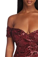 Talia Formal Sequin Long Dress