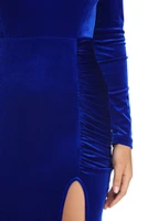 Selene Formal Ruched Velvet Dress