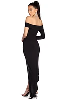 Addilyn Formal Asymmetrical Wrap Dress