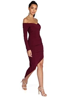 Addilyn Formal Asymmetrical Wrap Dress