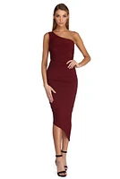 Selena Formal One Shoulder Ruched Dress