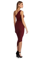 Selena Formal One Shoulder Ruched Dress