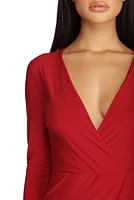 Milana Formal Wrap Dress