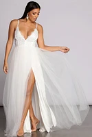 Graciela Heat Stone Tulle Gown