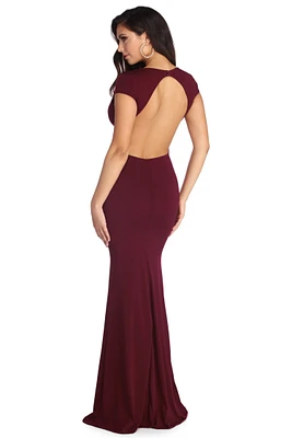 Aubrie Formal Open Back Dress