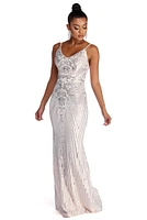 Delaney Formal Sleeveless Sequin Dress