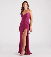 Maribelle Formal V-Neck Mermaid Dress