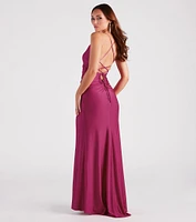 Maribelle Formal V-Neck Mermaid Dress
