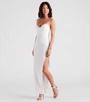 Cheryl High Slit Slim-Fit Formal Dress