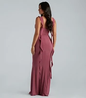 Barbara Formal Ruffle Mermaid Dress
