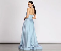 Dani Shimmer Halter Ball Gown