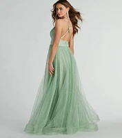 Vanessa V-Neck Tulle Gown