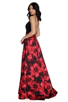 Marjorie Charming Florals Ball Gown