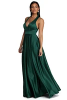 Elle Formal Satin Ball Gown
