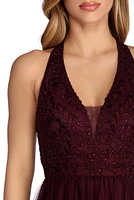 Alessia Floral Applique Ball Gown