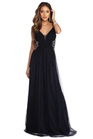 Kara Formal Rhinestone Ball Gown