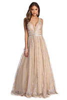 Emma Glitter And Rhinestone Ball Gown
