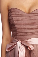 Penny Ombre Glitter Tendril Ball Gown