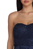 Laurie Lace And Satin Ball Gown