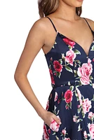 Shelby Floral Satin Ball Gown