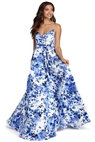 Amora Floral Ball Gown Dress