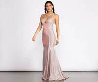 Evita Formal Glitter Mermaid Dress