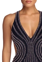 Jules Formal Beaded Halter Dress