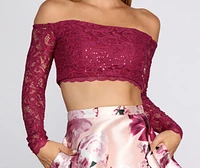 Raena Sequin Lace Party Dress