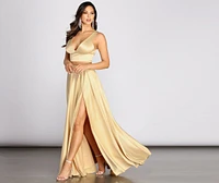 Juniper Satin Two Piece Gown