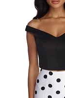 Meredith Polka Dot Two Piece Dress