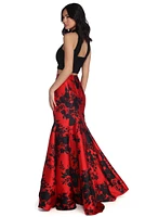 Lena Floral Two Piece Dress