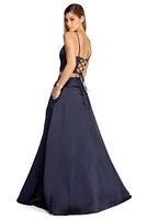 Roxanne Formal Two Piece Lattice Dress