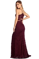 Lottie Formal Lace Two Piece Dress
