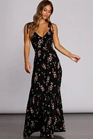 Loving Knit Florals Maxi Dress