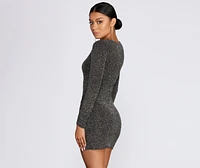 Real Love Glitter Mini Dress