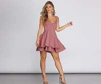 Layer Cake X-Back Skater Dress