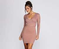 Sweet Babe Laced Mini Dress