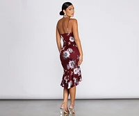 Flow With Floral Midi Dress