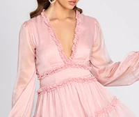 Ready To Ruffle Chiffon Mini Dress