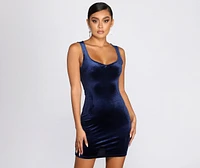 Vibin' Velvet Mini Dress