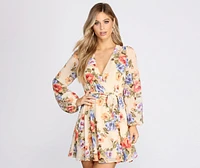 Floral Babe Chiffon Skater Dress