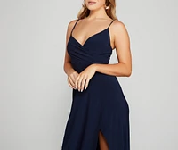 Major Appeal High Slit Maxi Dress