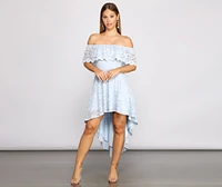 Loving Lace High Low Skater Dress