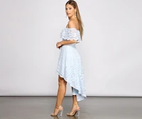 Loving Lace High Low Skater Dress