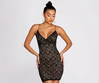 Out For The Night Lace Mini Dress