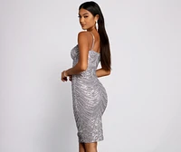 Shine On Sequin Midi Dress
