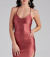 Sleek Style Sleeveless Asymmetrical Dress