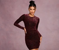 Heart Of Glam Long Sleeve Mini Dress